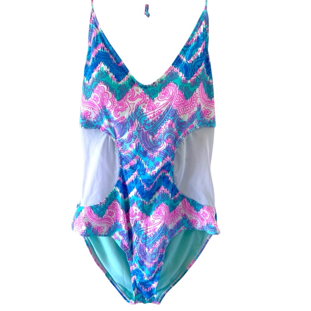 YMI Paisley Bright Colorful Swimsuit  for Resortwear Beach Pool Size XL